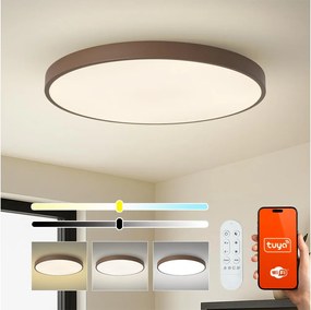 Brilagi-LED Lampada dimmerabile POOL SMART LED/128W/230V 100 cm Wi-Fi Tuya+telecomando marrone