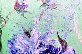 Stampa su tela – Peonie dipinte moderne