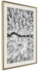 Poster  Frost Land  Cornice Quadri Cornice d'oro con passe-partout, Larghezza x Altezza Home decor 40x60