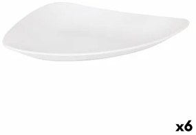 Piatto da pranzo Inde Vedone Porcellana Bianco 31 x 25 x 4 cm (6 Unità)