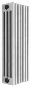 Radiatore acqua calda in acciaio 4 colonne, 7 elementi interasse 57,2 cm, bianco