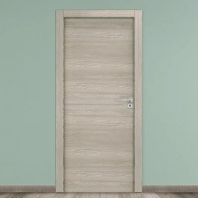 Porta battente Swin rovere corda L 60 x H 210 cm reversibile