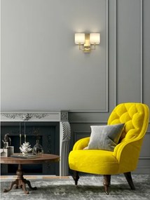 Open Design OR81503 - Lampada da parete CASA 2xE14/12W/230V ottone/crema