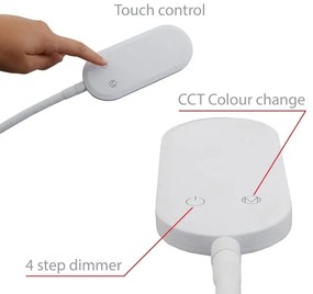 Briloner 1297-016 - Lampada da terra dimmerabile a LED LED/8W/230V