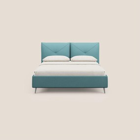 Adone letto imbottito contenitore a doppia pannellatura in bouclet impermeabile T07