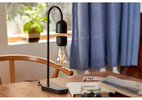 Lampada da tavolo nera (altezza 36,5 cm) Evaro - Gingko