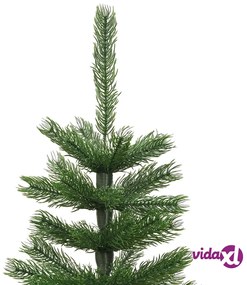 vidaXL Albero di Natale Artificiale Sottile con Base 120 cm PE