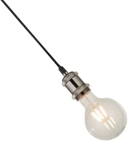 Searchlight 7461SS - Lampada a sospensione su cavo 1xE27/60W/230V finitura argento