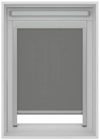 Tenda a rullo oscurante cordless Lucernario Oslo grigio 78x140 cm