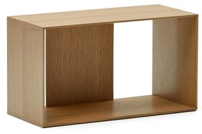 Kave Home - Modulo libreria medio Litto impiallacciato rovere 67 x 38 cm