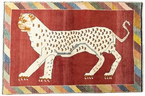 Gabbeh Tappeto persiano 120x180 Rosso (Iran) Annodato A Mano