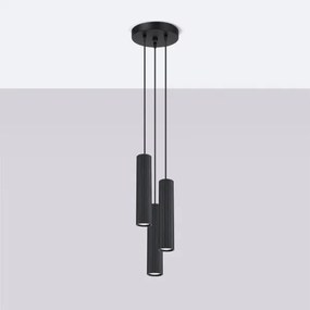 Brilagi - Lampadario a cavo CRESTO 3xGU10/10W/230V nero