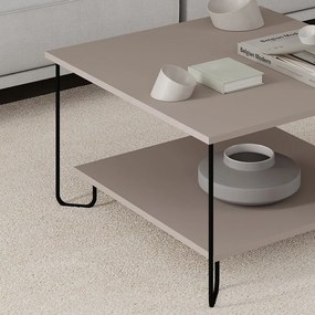 Tavolino grigio 80x80 cm Tonka - Marckeric