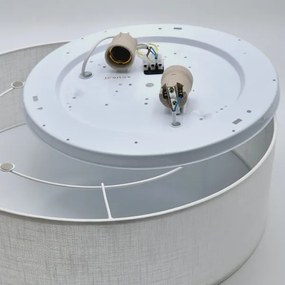 Plafoniera SIRJA 2xE27/60W/230V d. 45 cm bianco