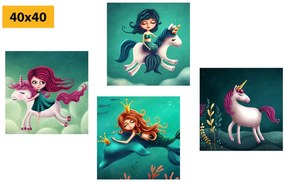 Set di quadri – Creature fiabesche