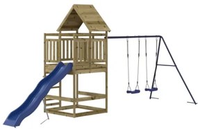 Set da Gioco da Esterno in Legno di Pino Impregnato