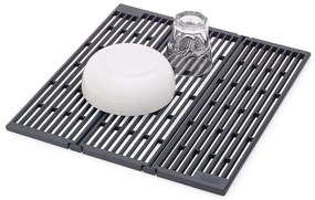 Scolapiatti a griglia per lavello regolabile grigio in plastica 43x13 cm Platform – Joseph Joseph