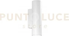 Applique a parete duduk tonda bianca 2 luci attacco gu10 mini 7x5x1...