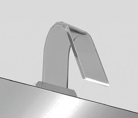 Faretto Otto f44 cromo LED l12 h16,5 p14,5 luce naturale