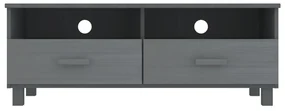 Mobile tv hamar grigio scuro 106x40x40 cm in legno di pino
