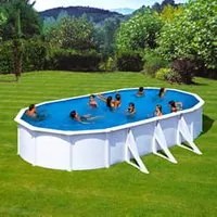 Piscina fuori terra GRE acciaio ovale 730x375x1,32 ATLANTIS KITPROV738