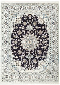 Nain Tappeto persiano 150 x 200 Blu (Iran) Annodato A Mano