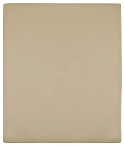 Lenzuola Con Angoli Jersey 2pz Tortora 160x200 Cm Cotone /