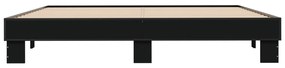 Giroletto nero 200x200 cm in legno multistrato e metallo