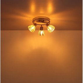 Globo 54315M-3 - Faretto ZACHERY 3xE14/40W/230V oro