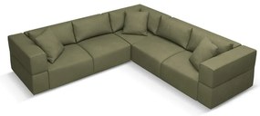 Divano angolare variabile verde chiaro Esther - Milo Casa