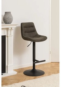 Sgabello da bar in verde scuro con altezza regolabile (altezza della seduta 86 cm) Adisa – Actona