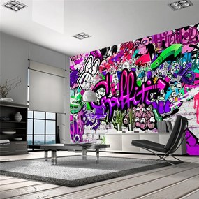 Fotomurale   Purple Graffiti  Colore Verde, Dimensioni e Misure 150x105