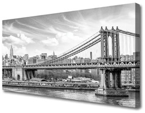 Foto quadro su tela Architettura del ponte 100x50 cm