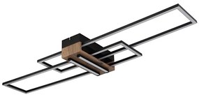 Globo 67208-40N - Plafoniera LED DAKARI LED/40W/230V 3000K 25x100 cm nero