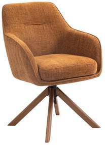 Set di sedie da pranzo arancione in imbottito 2 pz Avola – Unique Furniture