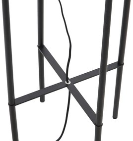 Lampada da terra industriale nera - Bliss Vefa