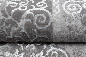 Tappeto moderno per interni di design bianco e grigio con motivo Larghezza: 160 cm | Lunghezza: 230 cm