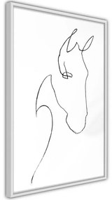 Poster Sketch of a Horse's Head