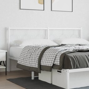 Testiera İn Metallo Bianco 180 Cm /
