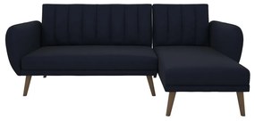 Divano letto angolare blu scuro Brittany - Novogratz