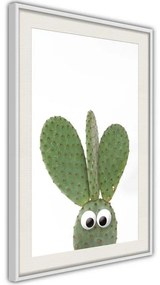 Poster  Funny Cactus III  Cornice Quadri Cornice nera con pass-partout, Larghezza x Altezza Home decor 20x30