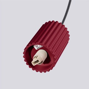 Lampadario burgundy con paralume in vetro ø 12 cm Orbital – Sollux