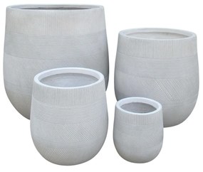 ALVARO - set di 4 vasi