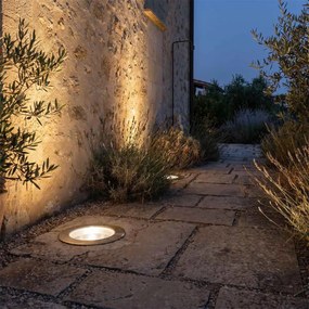 Faro interrato con base E27 - per lampade PAR30 e PAR38 - Doppio Pressacavo