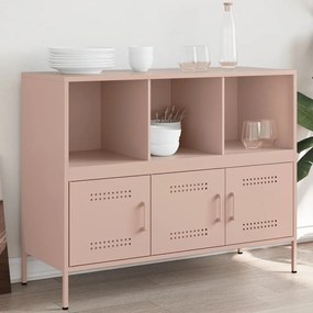 Credenza Rosa 100,5x39x79 Cm İn Acciaio /