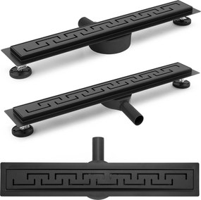 Canalina di scarico Rea Greek PRO Black Matt 90