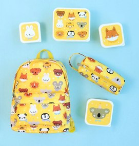 A Little Lovely Company - set di quattro scatole merenda - amici animali