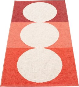 Tappeto da interno/esterno rosso/color crema 70x140 cm Otto Berry – Pappelina