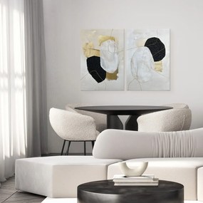 Set di quadri con elementi dipinti a mano 2 pz 50x70 cm Crystal – Styler