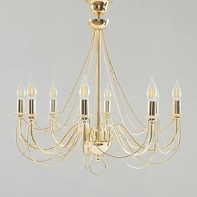 Domiluce Retro - lampadario color oro lucido